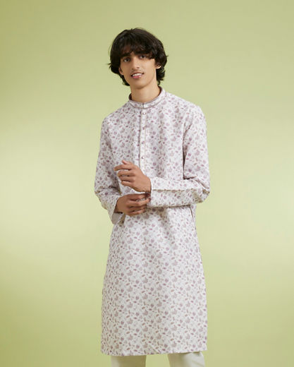 Diwas Men Cream Charm Kurta Pajama Set