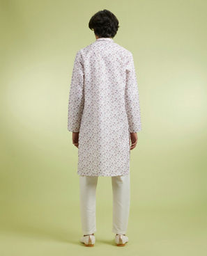 Diwas Men Cream Charm Kurta Pajama Set