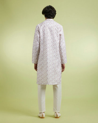 Diwas Men Cream Charm Kurta Pajama Set
