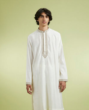 Diwas Men Warm White Elegance Kurta Pajama