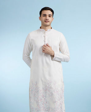 Diwas Men Cream Festival Kurta Pajama
