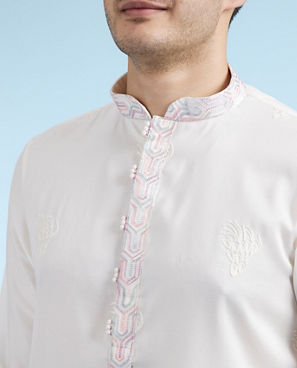 Diwas Men Cream Festival Kurta Pajama