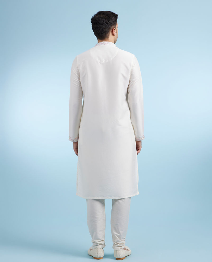 Diwas Men Cream Festival Kurta Pajama