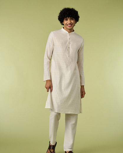 Diwas Men Cream Radiance Kurta Pajama