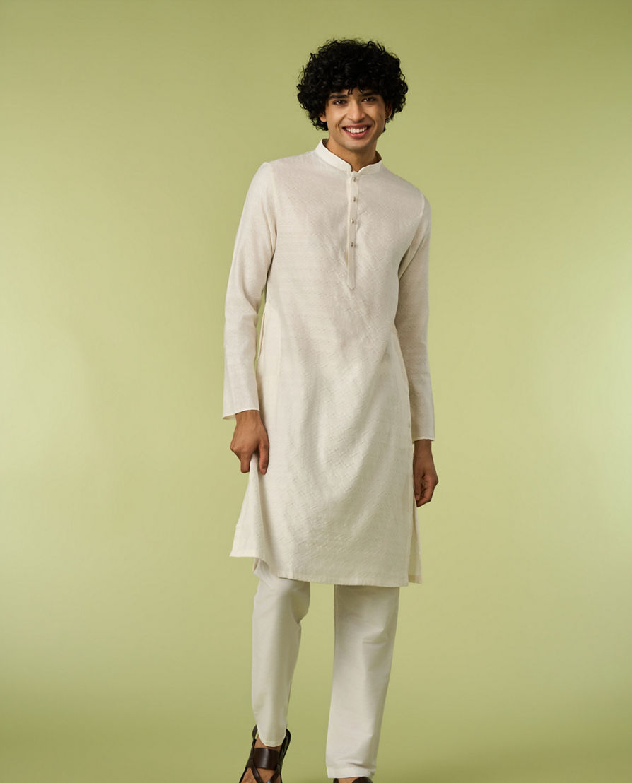 Diwas Men Cream Radiance Kurta Pajama