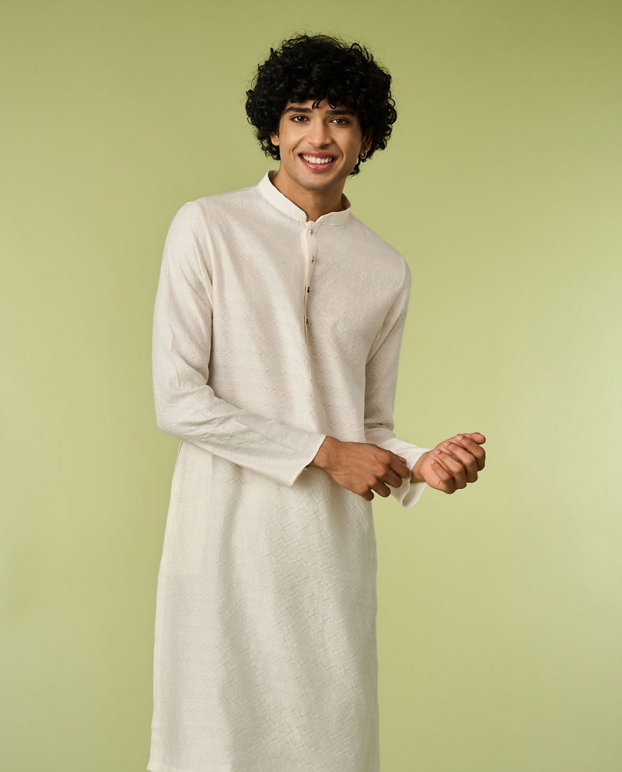 Diwas Men Cream Radiance Kurta Pajama