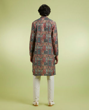 Diwas Men Pristine Rustic Pista Artistry Kurta Pajama