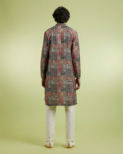 Diwas Men Pristine Rustic Pista Artistry Kurta Pajama
