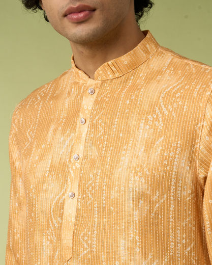 Diwas Men Mustard Debonair Kurta Pajama