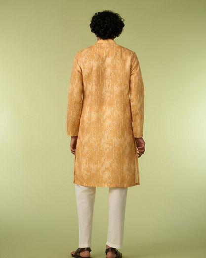 Diwas Men Mustard Debonair Kurta Pajama