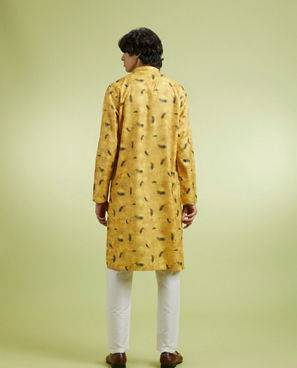Diwas Men Radiant Mustard Kurta Pajama
