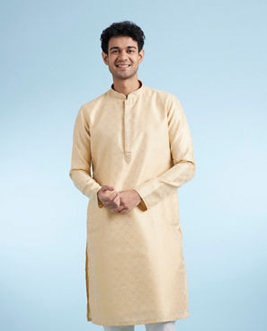 Diwas Men Fawn Ensemble Kurta Pajama