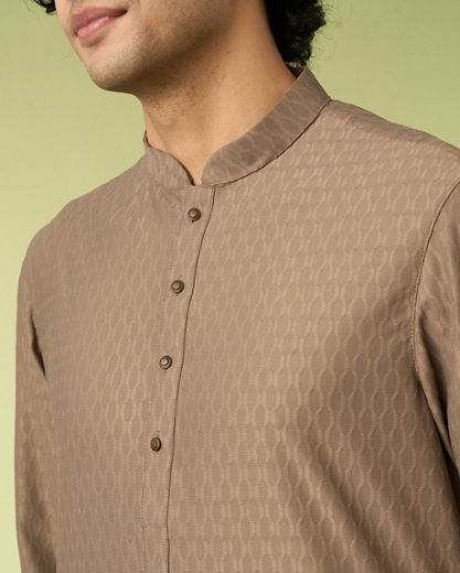Diwas Men Elegant Brown Kurta Pajama