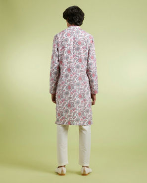 Diwas Men Radiant Cream Colored Cotton Kurta Pajama