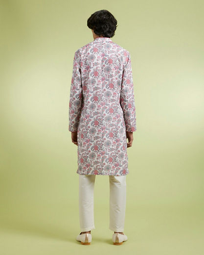 Diwas Men Radiant Cream Colored Cotton Kurta Pajama