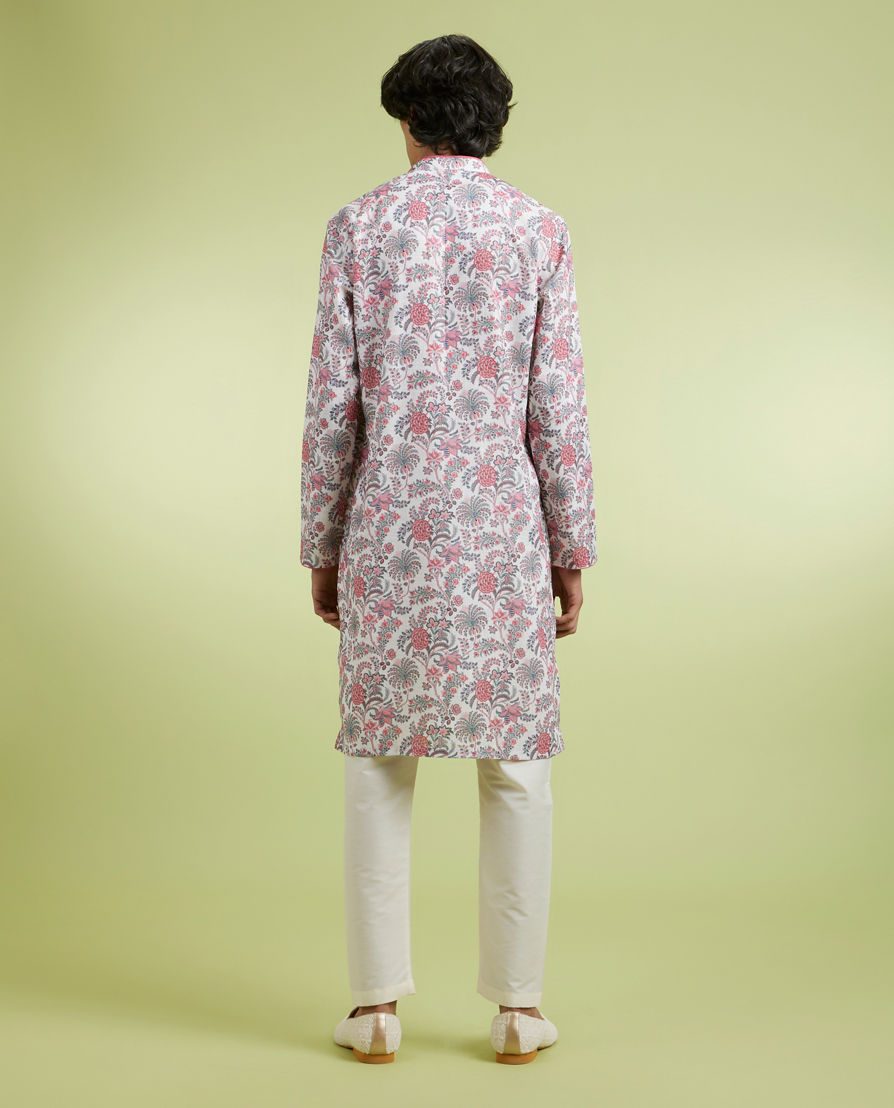 Diwas Men Radiant Cream Colored Cotton Kurta Pajama
