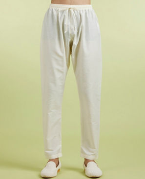Diwas Men Radiant Cream Colored Cotton Kurta Pajama
