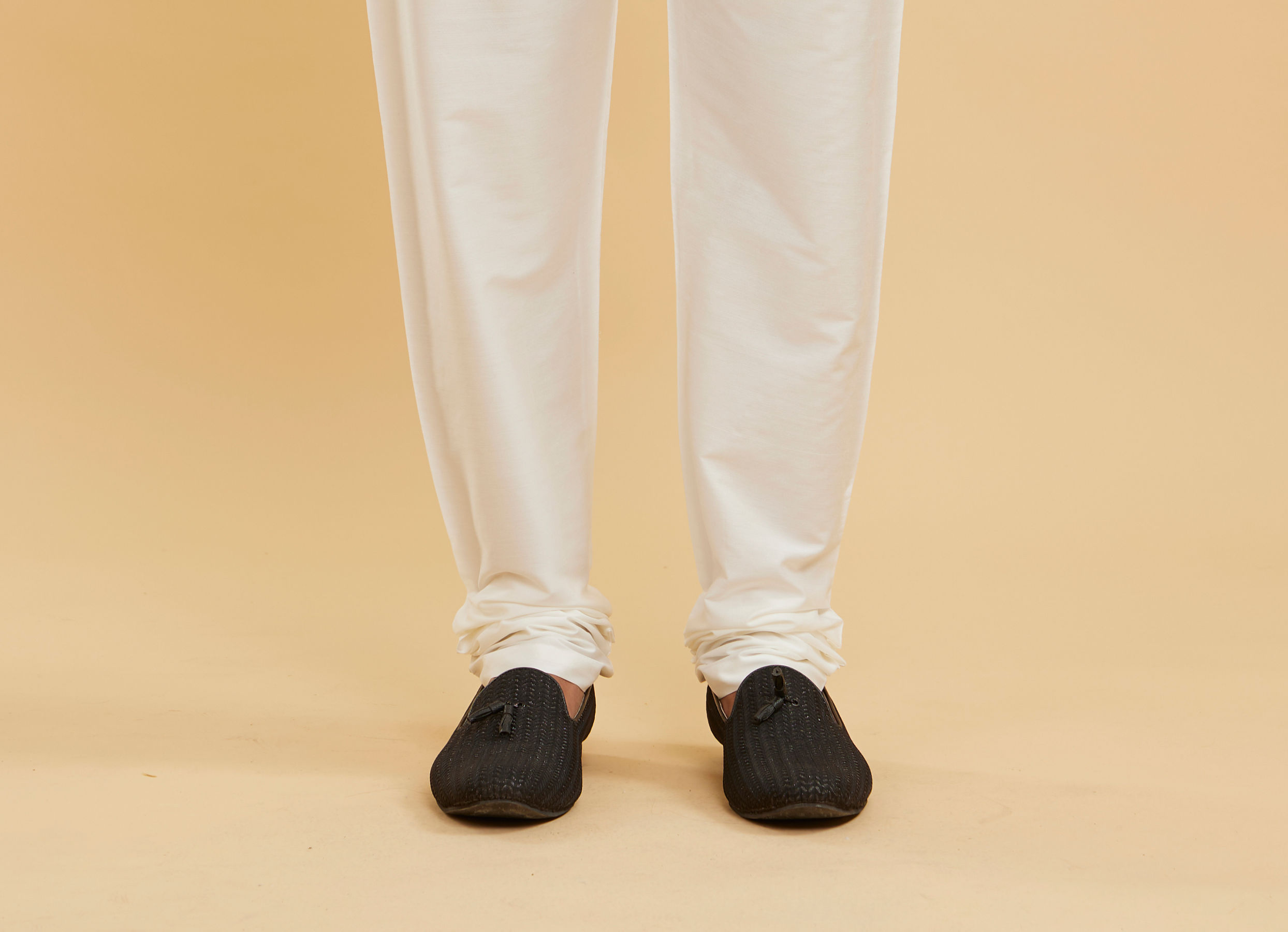 Twamev Men Midnight Black Embroidered Jacket Set with Mirror Work