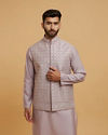 Lilac Grandeur Kurta Jacket Set