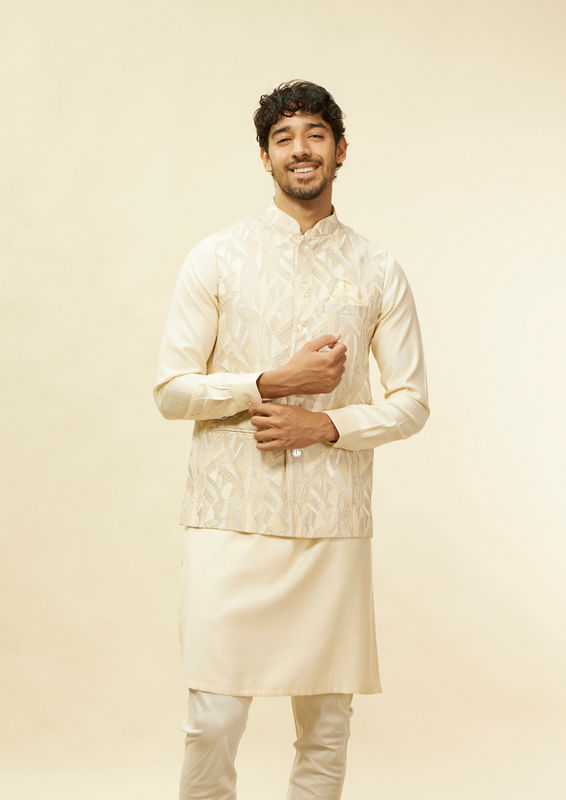Twamev Men Opulent Satin Showstopper Jacket Set