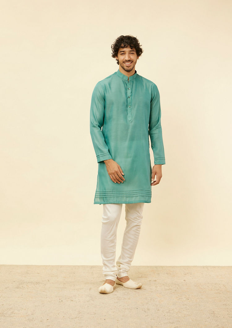 Twamev Men Chic Mid Green Elegance Jacket Set