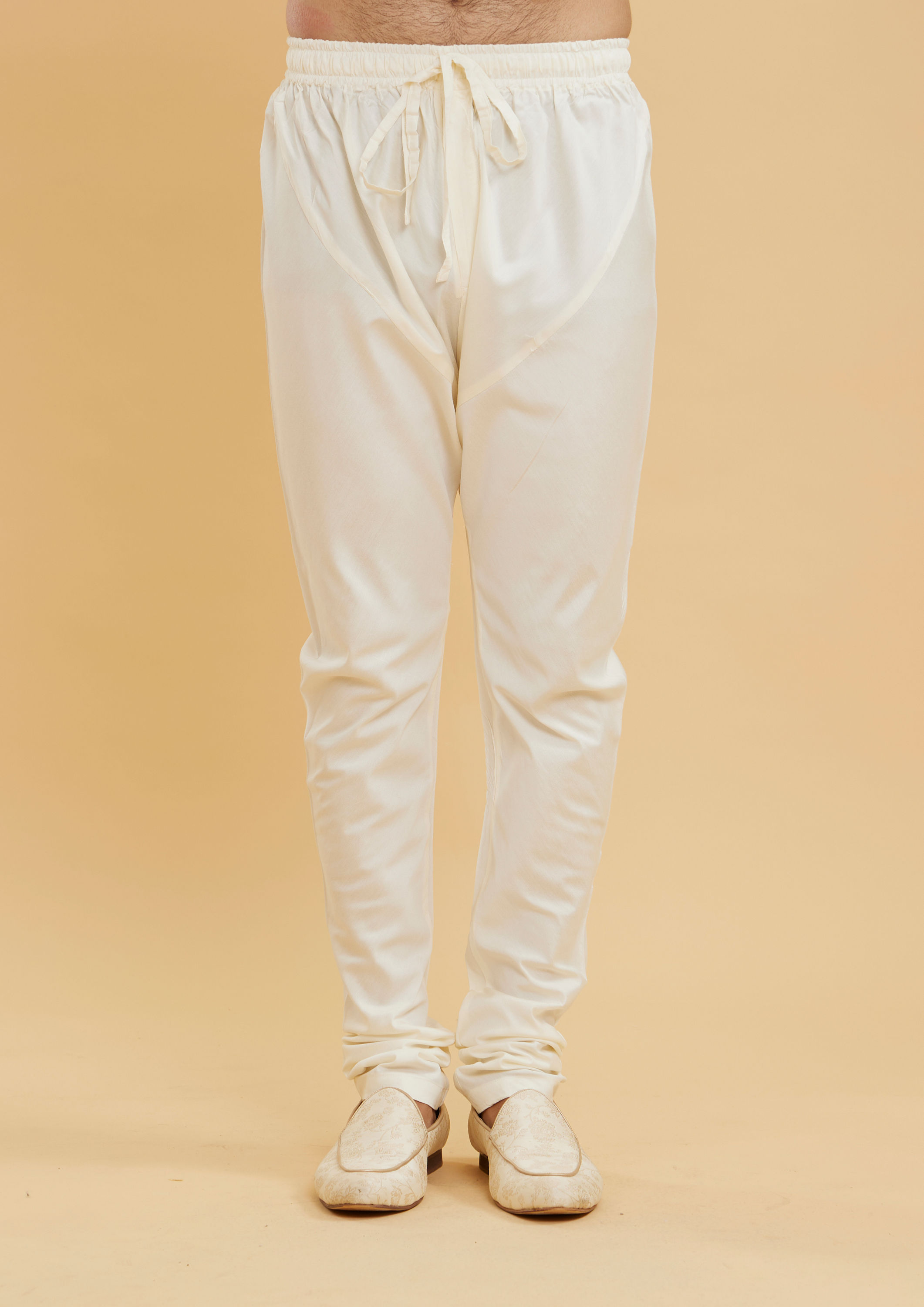 Twamev Men Coral Peach Jacket Set with Embossed Floral Motifs And Shimmery Thread Work