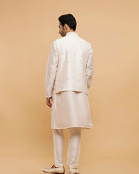 Twamev Men Pink Oasis Kurta Jacket Set