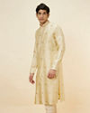 Golden Beige Buta Motif Kurta Set