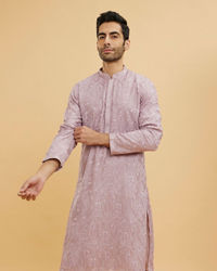 Twamev Men Dazzling Lilac Kurta Pajama