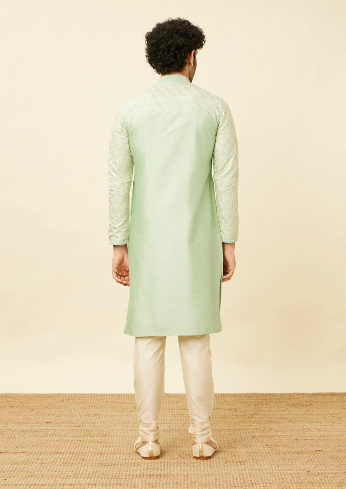 Twamev Men Mint Green Fresh Kura Set
