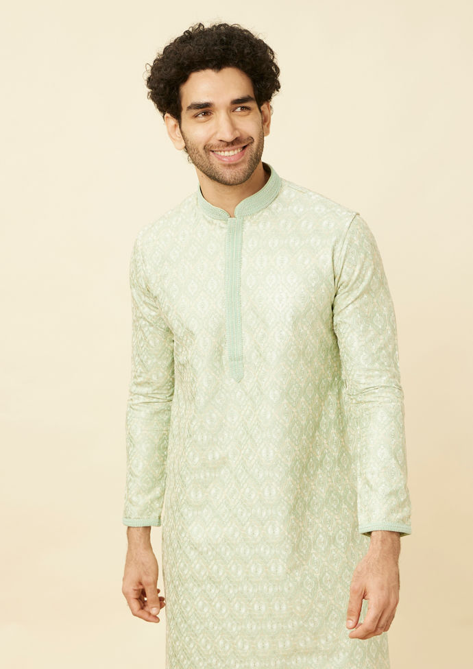 Twamev Men Mint Green Fresh Kura Set