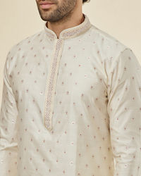 Twamev Men Cream Essence Kurta Set