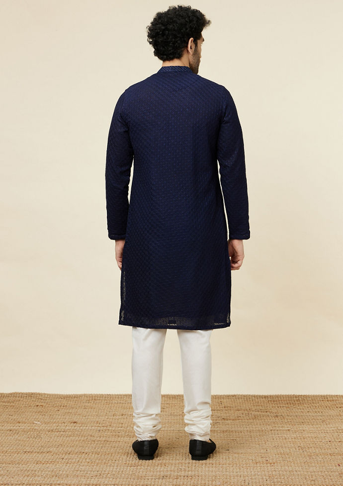 Twamev Men Midnight Majesty Kurta Set