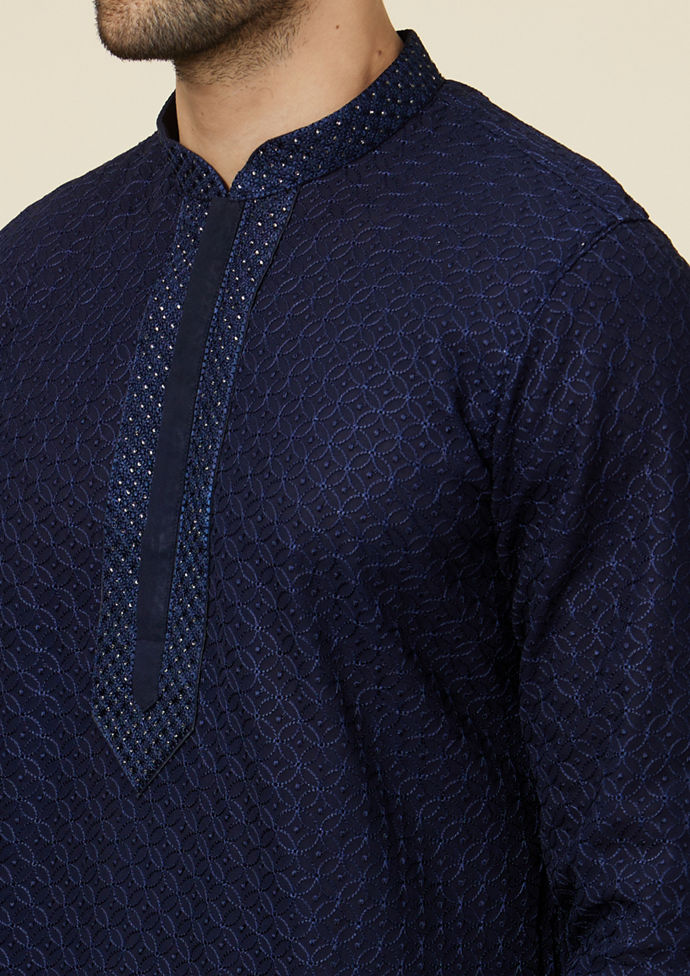 Twamev Men Midnight Majesty Kurta Set