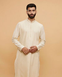 Twamev Men Regal Beige Kurta Pajama