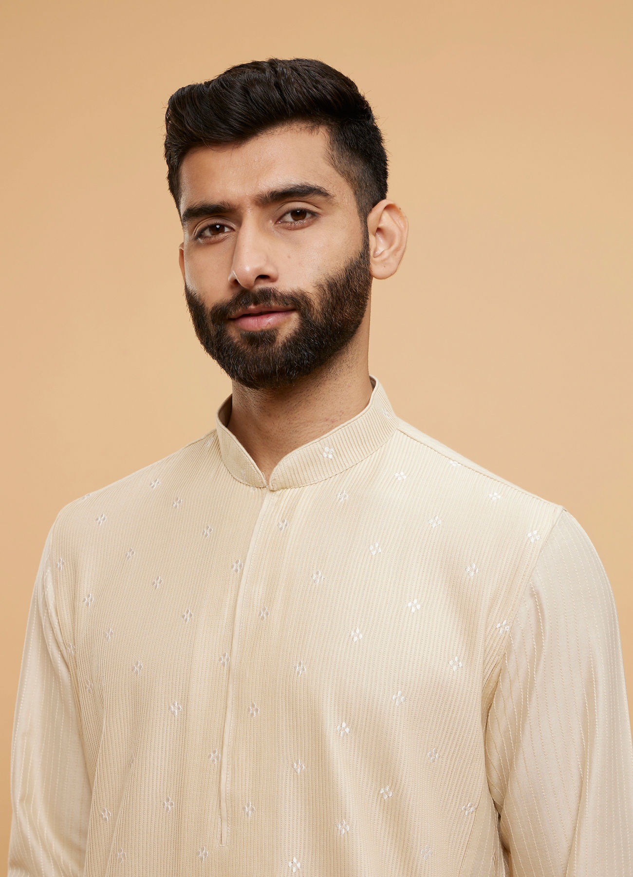 Twamev Men Regal Beige Kurta Pajama