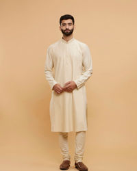 Twamev Men Regal Beige Kurta Pajama