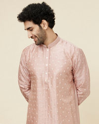 Twamev Men Melon Pink Daydream Kurta Set