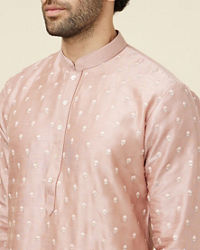 Twamev Men Melon Pink Daydream Kurta Set