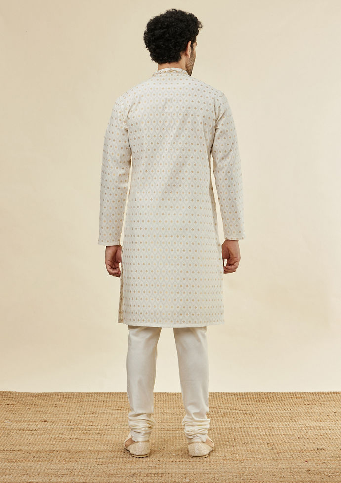 Twamev Men Chic With Cream Kurta Set