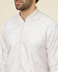 Twamev Men Charming Cream Kurta Set