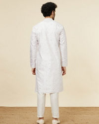 Twamev Men Charming Cream Kurta Set