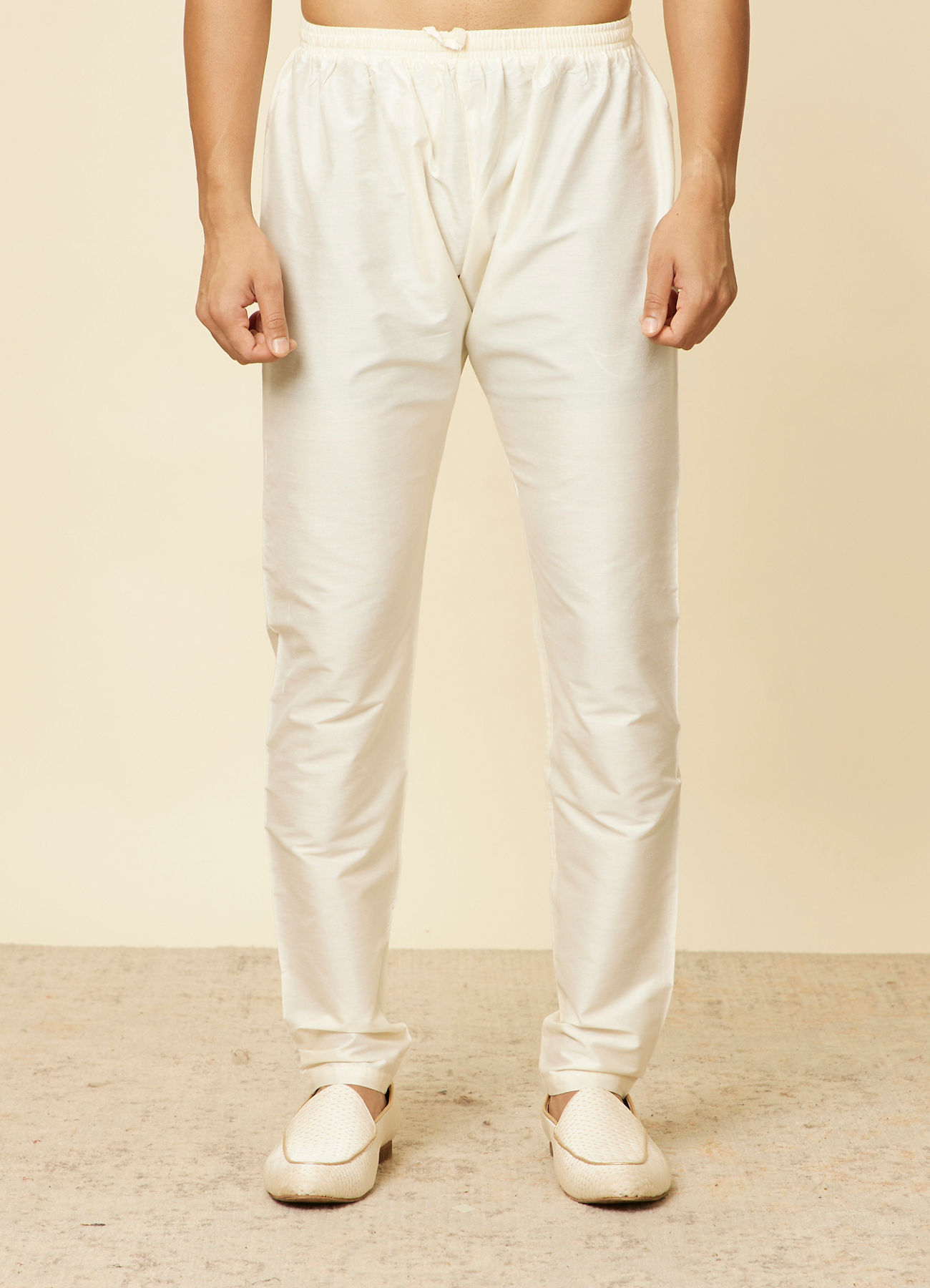 Twamev Men Pista Green Self Patterned Kurta set