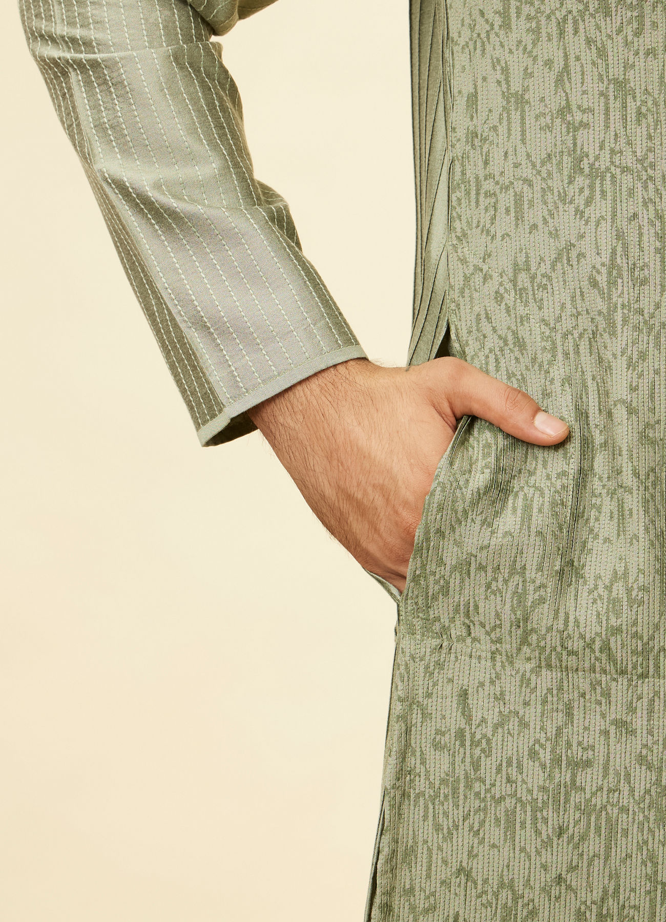 Twamev Men Emerald Elegance Kurta Pajama