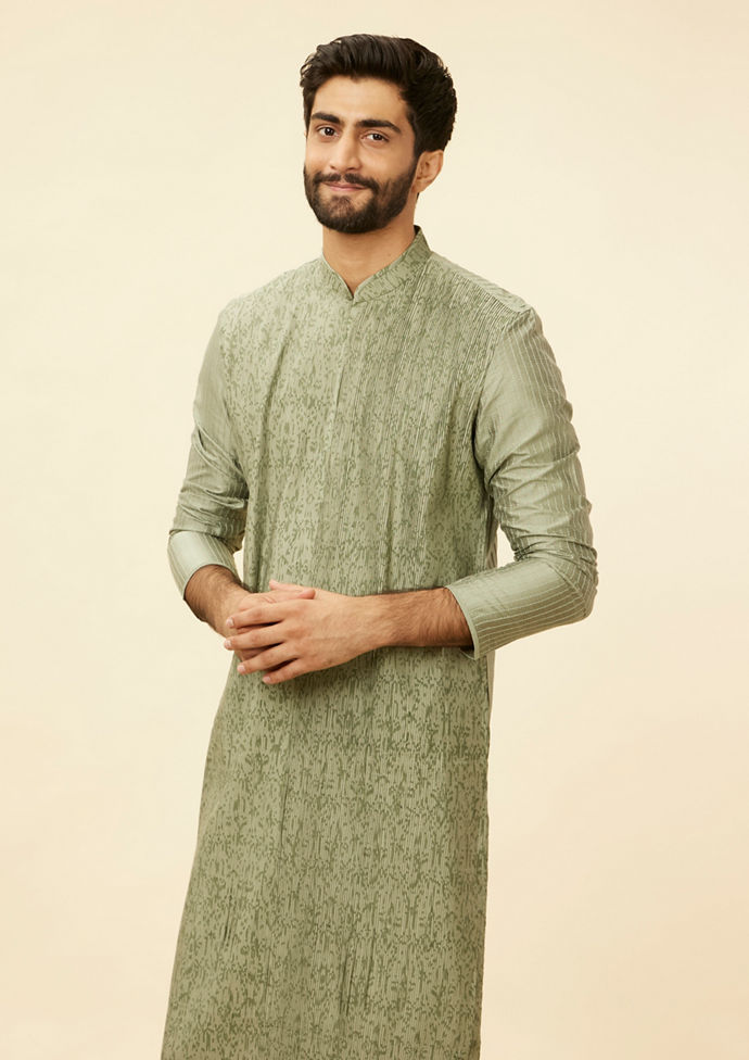 Twamev Men Emerald Elegance Kurta Pajama