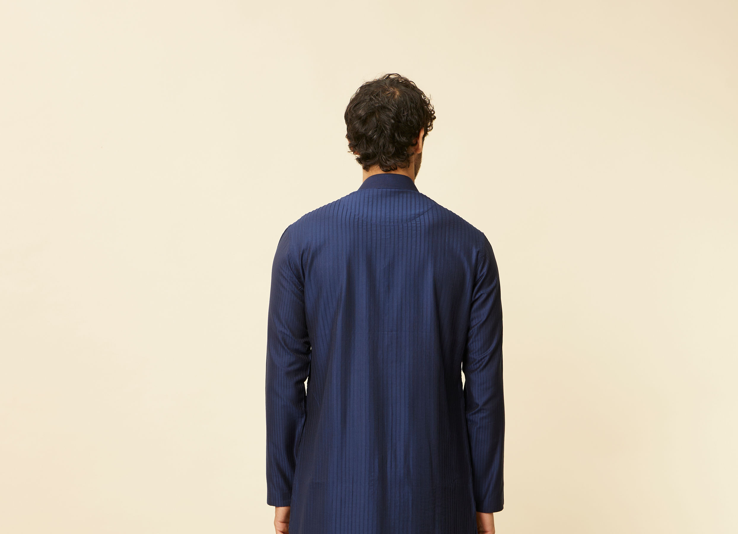 Twamev Men Dark Blue Stylish Kurta Pajama
