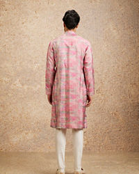 Twamev Men Pink Splendor Embellished Kurta Pajama