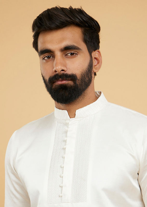 Twamev Men White Radiance Kurta Pajama