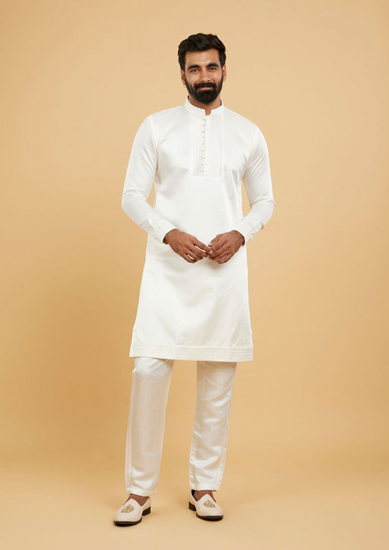 Twamev Men White Radiance Kurta Pajama