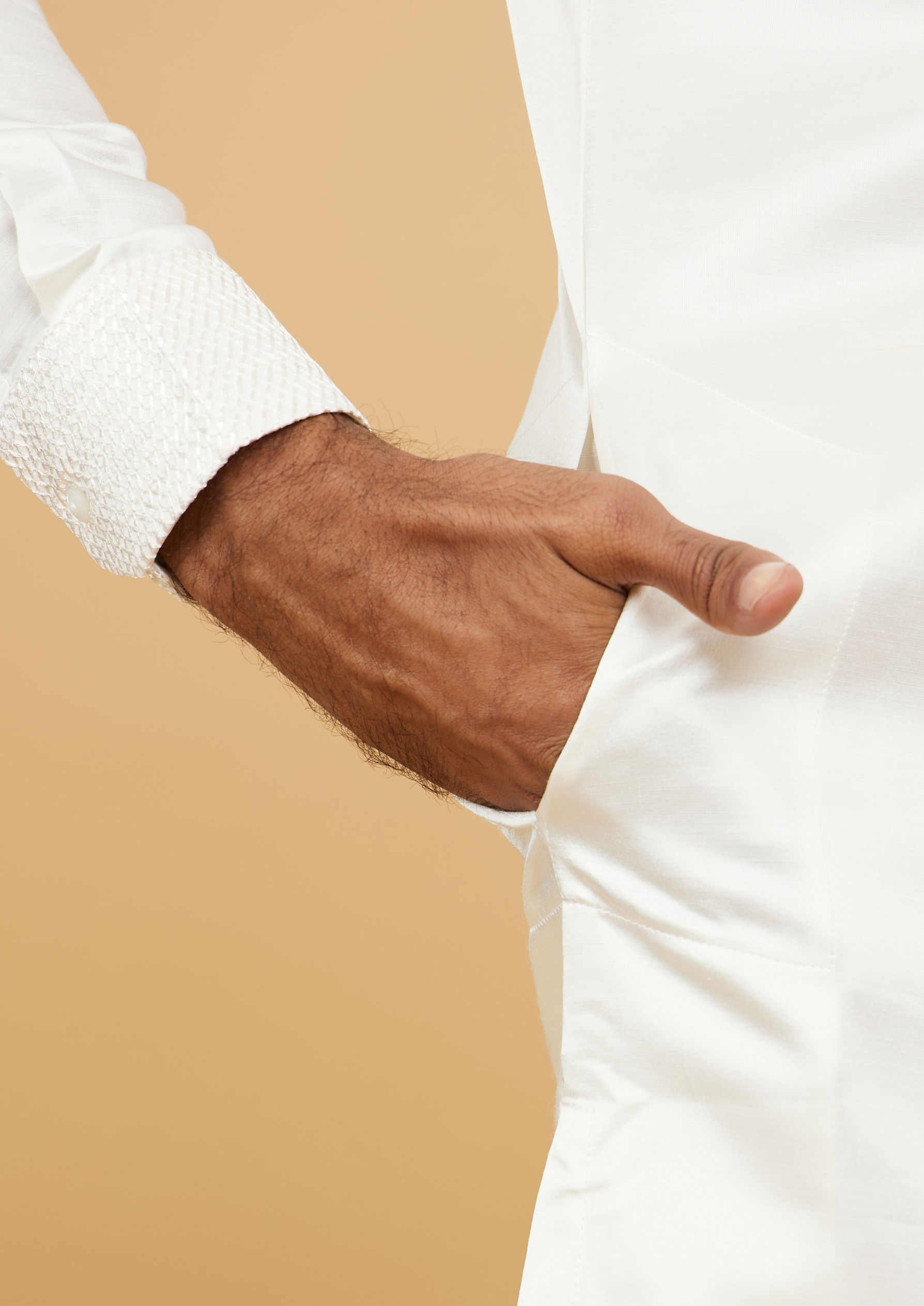Twamev Men White Radiance Kurta Pajama